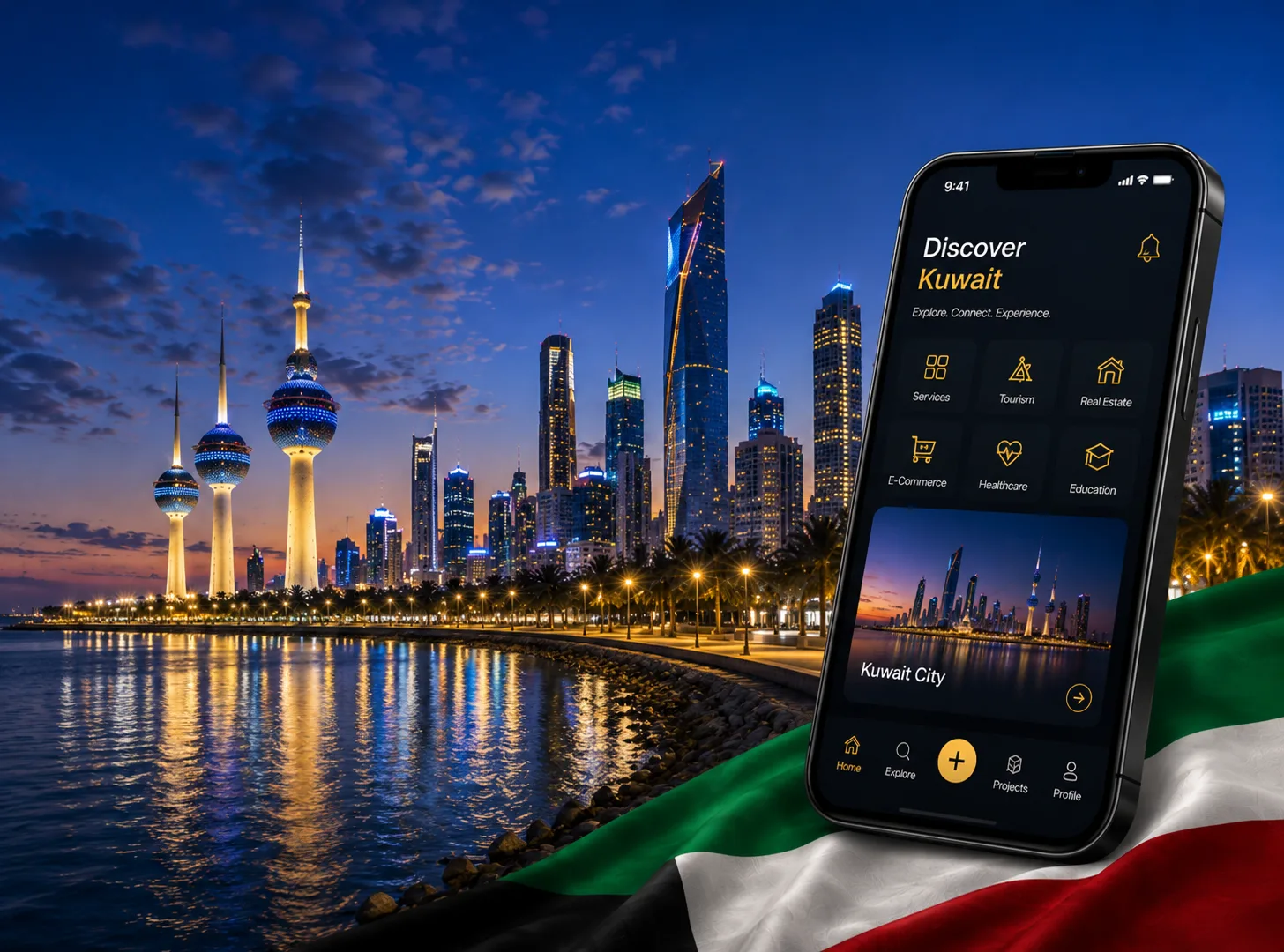 Mobile app development in Kuwait — custom iOS and Android apps for businesses across Kuwait
