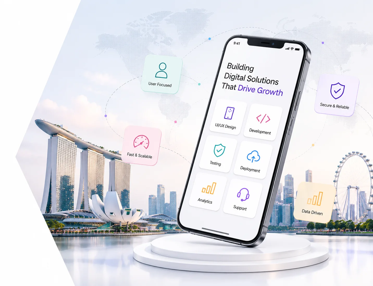 Mobile app development company in Singapore — custom business applications by Vincora
