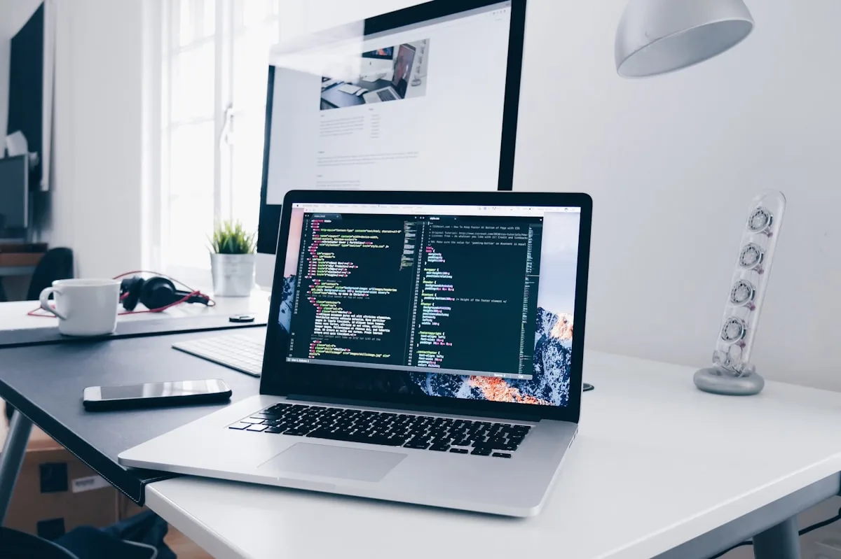 Website development workspace — guide to choosing a web development company in India