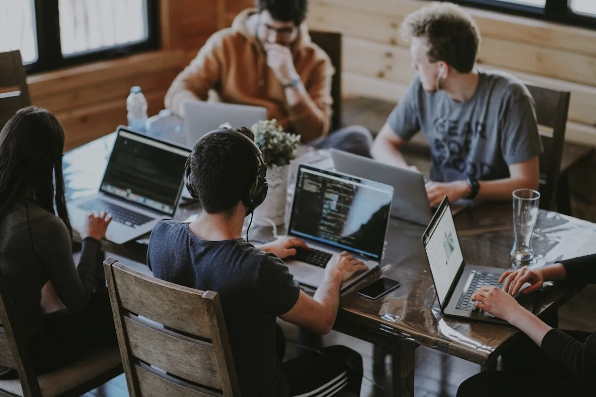 Software development team collaborating — startup technology solutions by Vincora India
